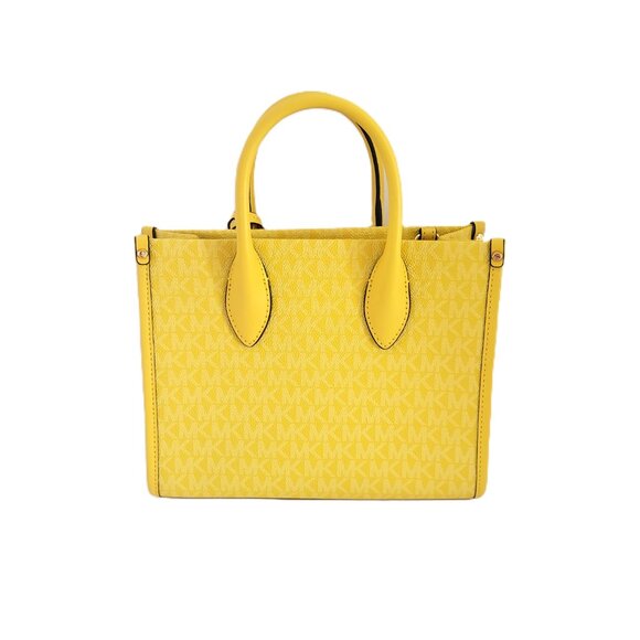 Michael Kors Mirella Small Shopper Top Zip Crossbody Handbag MK Daisy Yellow - Picture 4 of 7